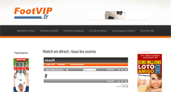 Desktop Screenshot of footvip.fr